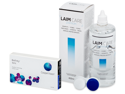 Biofinity Toric (3 lenses) + Laim Care Solution 400 ml