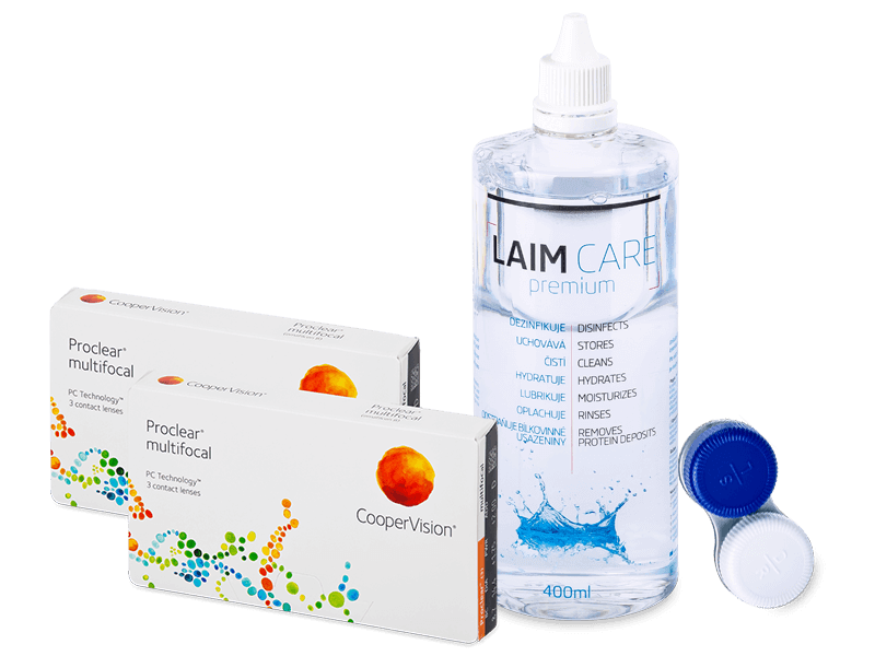 Proclear Multifocal (2x3 lenses) + Laim-Care Solution 400ml