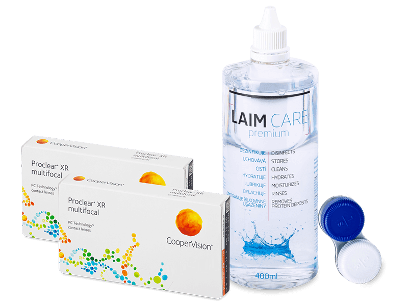Proclear Multifocal XR (2x3 lenses) + Laim-Care Solution 400ml