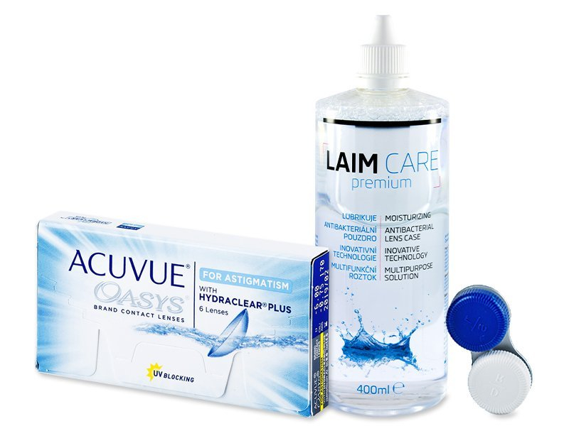 Acuvue Oasys for Astigmatism (6 lenses) + Laim-Care Solution 400ml