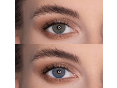 Blue contact lenses - natural effect - power - Air Optix (2 monthly coloured lenses)