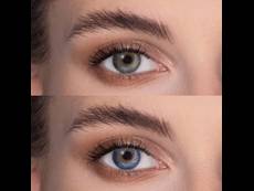 Blue contact lenses - natural effect - power - Air Optix (2 monthly coloured lenses)