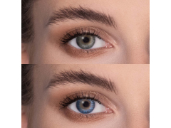 Blue contact lenses - natural effect - power - Air Optix (2 monthly coloured lenses)