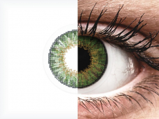 Green contact lenses - natural effect - power - Air Optix (2 monthly coloured lenses)
