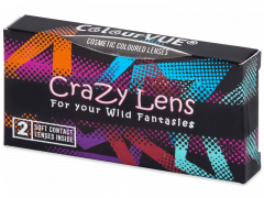 Yellow Smiley Contact Lenses - ColourVue Crazy (2 coloured lenses)