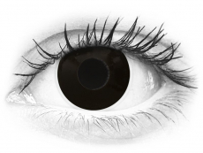 Black BlackOut Contact Lenses - Power - ColourVue Crazy (2 coloured lenses)