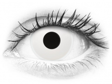 White WhiteOut Contact Lenses - Power - ColourVue Crazy (2 coloured lenses)