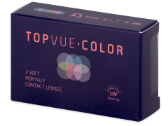 Brown contact lenses - Power - TopVue Color (2 monthly coloured lenses)