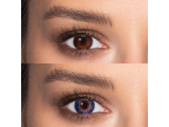 Blue True Sapphire contact lenses - Power -TopVue Color (2 monthly coloured lenses)
