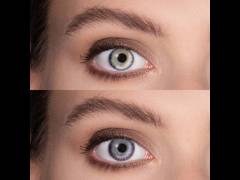 Blue Gray Fusion contact Lenses - Power - ColourVue (2 coloured lenses)