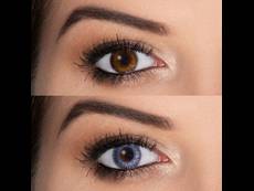 Blue Gray Fusion contact Lenses - Power - ColourVue (2 coloured lenses)