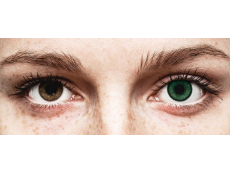 Green Amazon contact lenses - SofLens Natural Colors - Power (2 monthly coloured lenses)