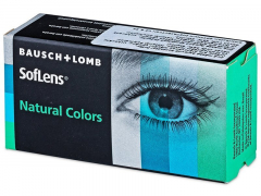 Blue Aquamarine contact lenses - SofLens Natural Colors - Power (2 monthly coloured lenses)