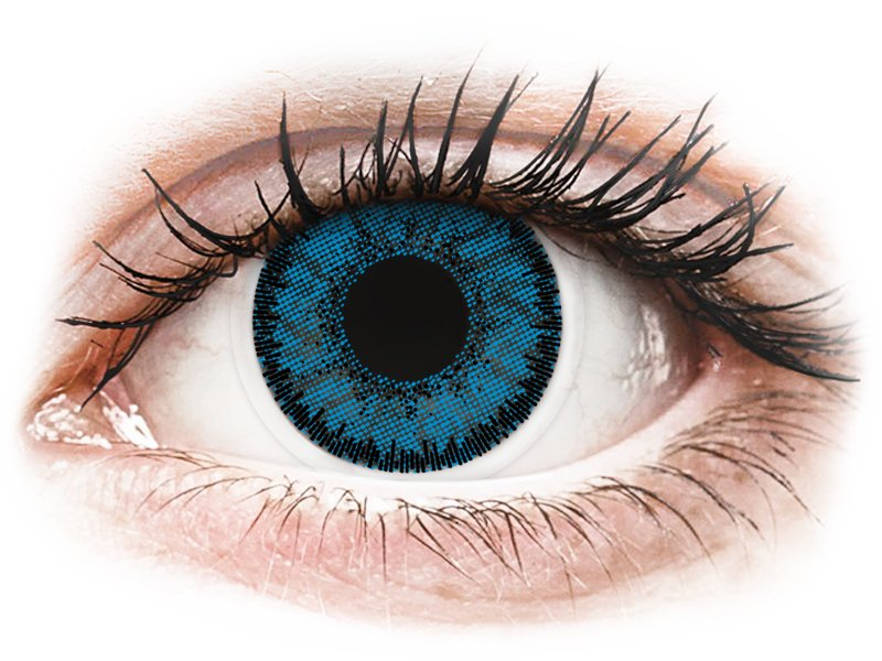 Blue Topaz contact lenses - SofLens Natural Colors (2 monthly coloured lenses)