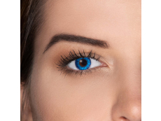 Brilliant Blue contact lenses - FreshLook ColorBlends - Power (2 monthly coloured lenses)