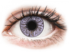 Violet contact lenses - FreshLook Colors - Power (2 monthly coloured lenses)