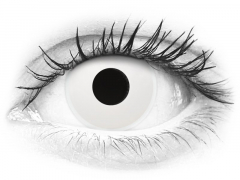 White WhiteOut contact lenses - ColourVue Crazy (2 daily coloured lenses)