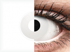 White WhiteOut contact lenses - ColourVue Crazy (2 daily coloured lenses)