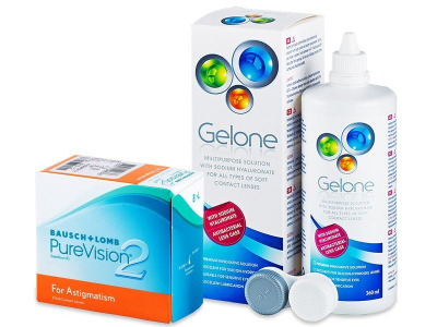 PureVision 2 for Astigmatism (6 lenses) + Gelone Solution 360 ml