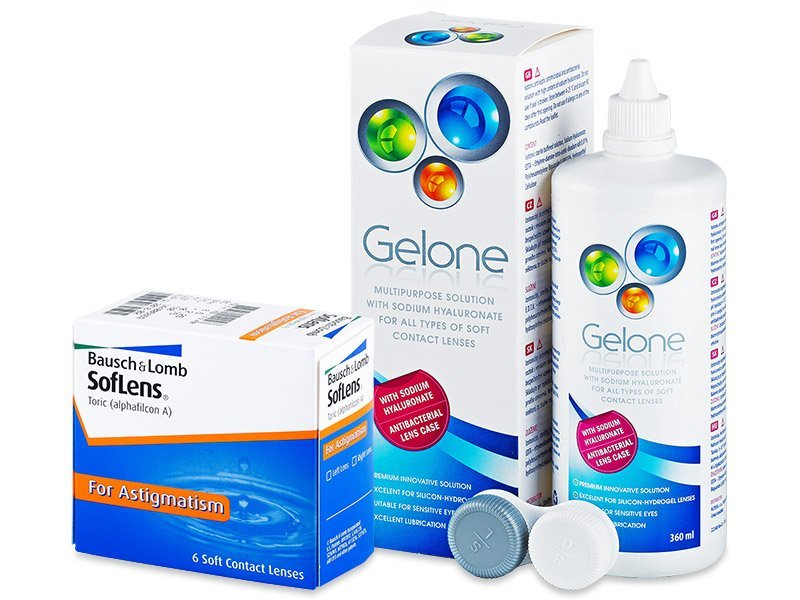 SofLens Toric (6 lenses) + Gelone Solution 360 ml