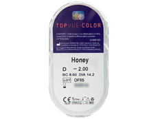 Brown Honey contact lenses - Power - TopVue Color (2 lenses)