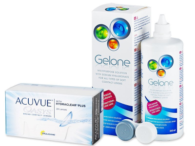 Acuvue Oasys (24 lenses) + Gelone Solution 360 ml