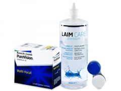PureVision Multi-Focal (6 lenses) + Laim Care Solution 400 ml