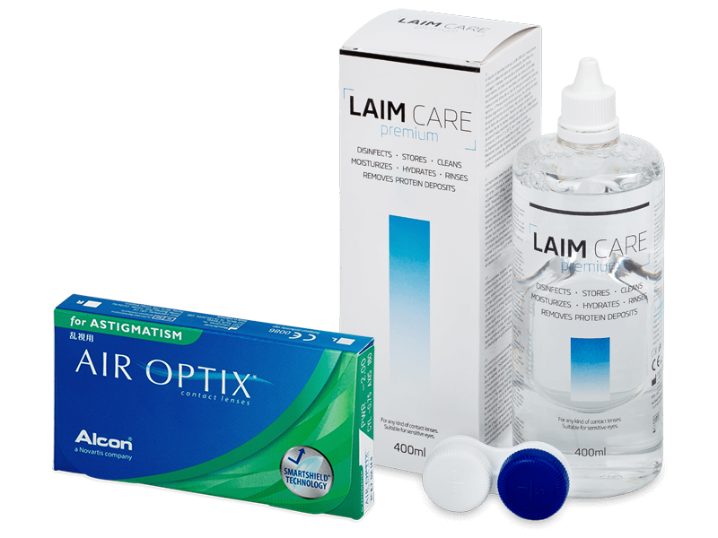 Air Optix for Astigmatism (6 lenses) + Laim Care Solution 400 ml