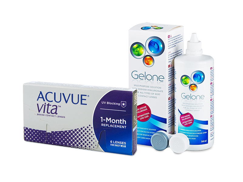 Acuvue Vita (6 lenses) + Gelone Solution 360 ml
