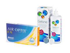 Air Optix EX (3 lenses) + Gelone Solution 360 ml