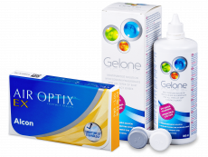 Air Optix EX (3 lenses) + Gelone Solution 360 ml