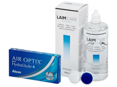 Air Optix plus HydraGlyde (3 lenses) + Laim-Care Solution 400 ml