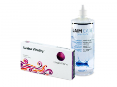Avaira Vitality (3 lenses) + Laim-Care Solution 400 ml