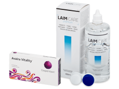 Avaira Vitality (3 lenses) + Laim-Care Solution 400 ml