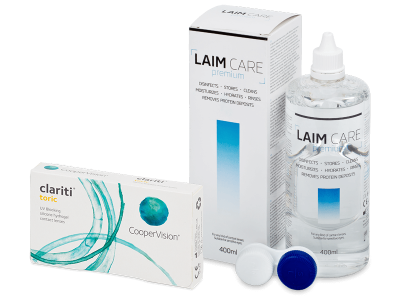 Clariti Toric (6 lenses) + Laim-Care Solution 400 ml