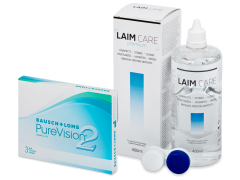 PureVision 2 (3 lenses) + Laim-Care Solution 400 ml