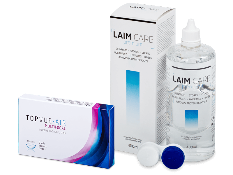 TopVue Air Multifocal (3 lenses) + Laim-Care Solution 400 ml