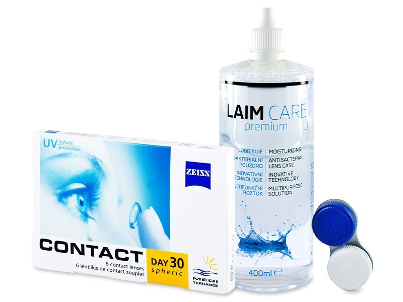 Carl Zeiss Contact Day 30 Spheric (6 lenses) + Laim-Care solution 400 ml