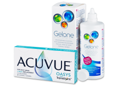 Acuvue Oasys with Transitions (6 lenses) + Gelone solution 360 ml