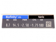 Biofinity Toric (3 lenses)