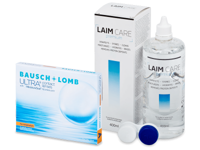 Bausch + Lomb ULTRA for Astigmatism (3 lenses) + Laim-Care Solution 400 ml