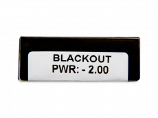 CRAZY LENS - Black Out - power (2 daily coloured lenses)