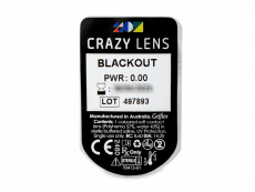 CRAZY LENS - Black Out - plano (2 daily coloured lenses)