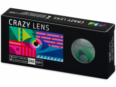 CRAZY LENS - Cat Eye Green - plano (2 daily coloured lenses)