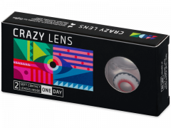CRAZY LENS - Mad Clown - plano (2 daily coloured lenses)