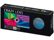CRAZY LENS - Sky Blue - power (2 daily coloured lenses)