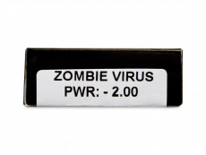 CRAZY LENS - Zombie Virus - power (2 daily coloured lenses)
