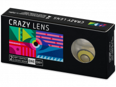 CRAZY LENS - Yellow Twilight - plano (2 daily coloured lenses)