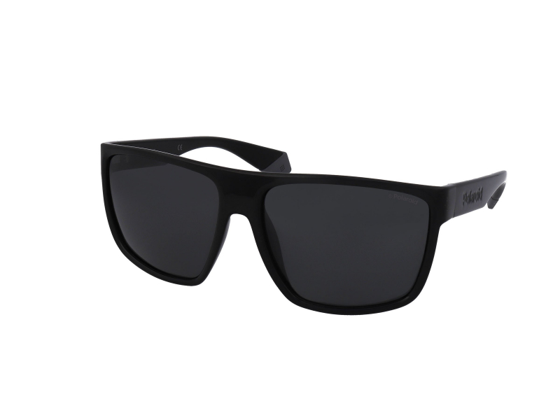 NEW Polaroid sunglasses 1002/S 807 50mm Matte Black Polarized Grey AUTHENTIC 