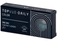 TopVue Daily Color - Brilliant Blue - plano (2 daily coloured lenses)